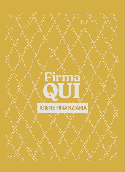 Retro di una carta Igiene Finanziaria
